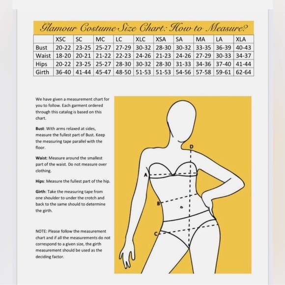 Girls Glamour Costume - Picture 6 of 6